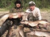 Рыбалка на реках Сосьва и Лозьва.